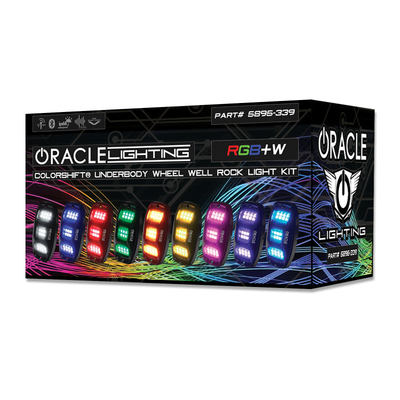 Load image into Gallery viewer, Oracle Underbody  RGB+W Wheel Well Rock Light Kit - 4 PCS - ColorSHIFT
