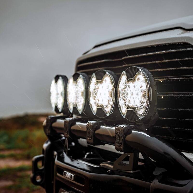 Load image into Gallery viewer, KC HiLiTES SlimLite 8in. LED Light Shield (Shield Only) - Clear
