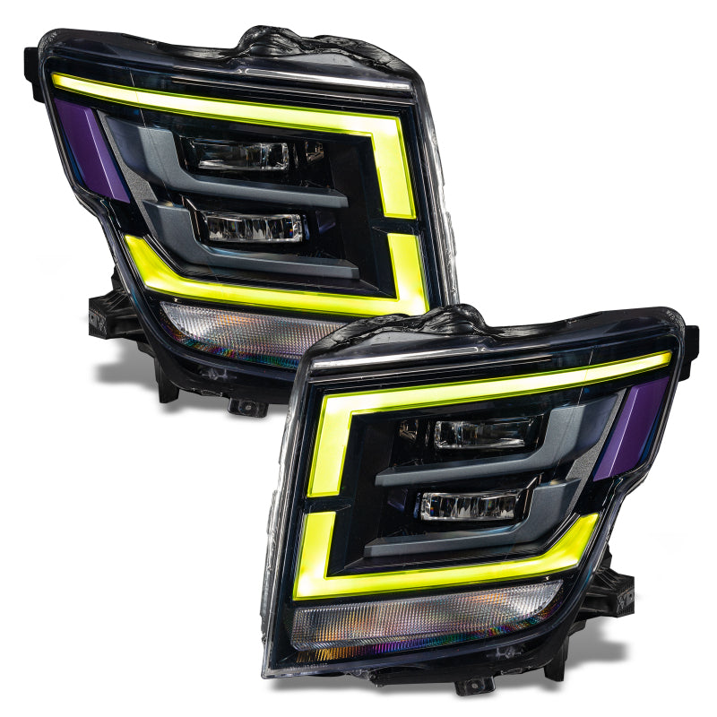 Load image into Gallery viewer, Oracle 21-22 Nissan Titan RGB+W Headlight DRL Upgrade - ColorSHIFT w/ RF Controller
