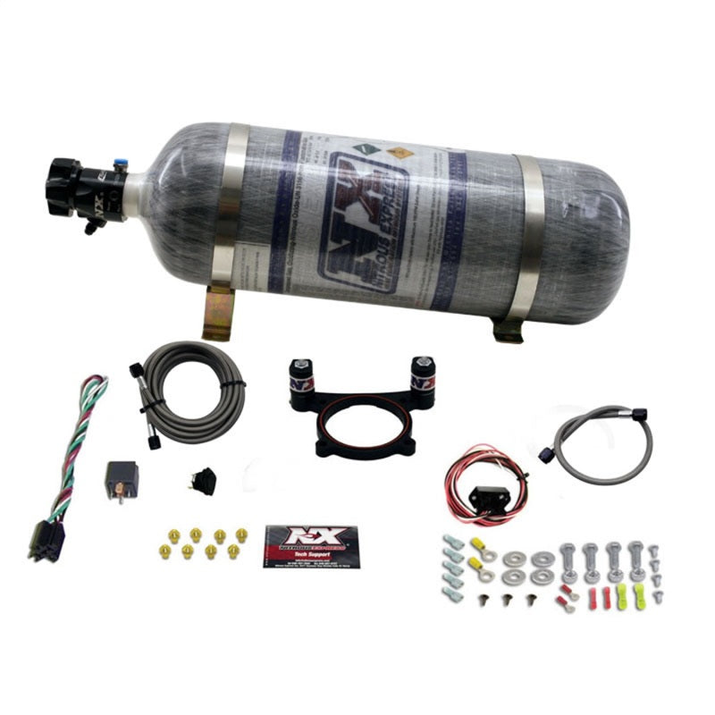 Load image into Gallery viewer, Nitrous Express 11-15 Ford Mustang GT 5.0L Coyote 4 Valve Nitrous Plate Kit (50-200HP) w/Comp Bottle
