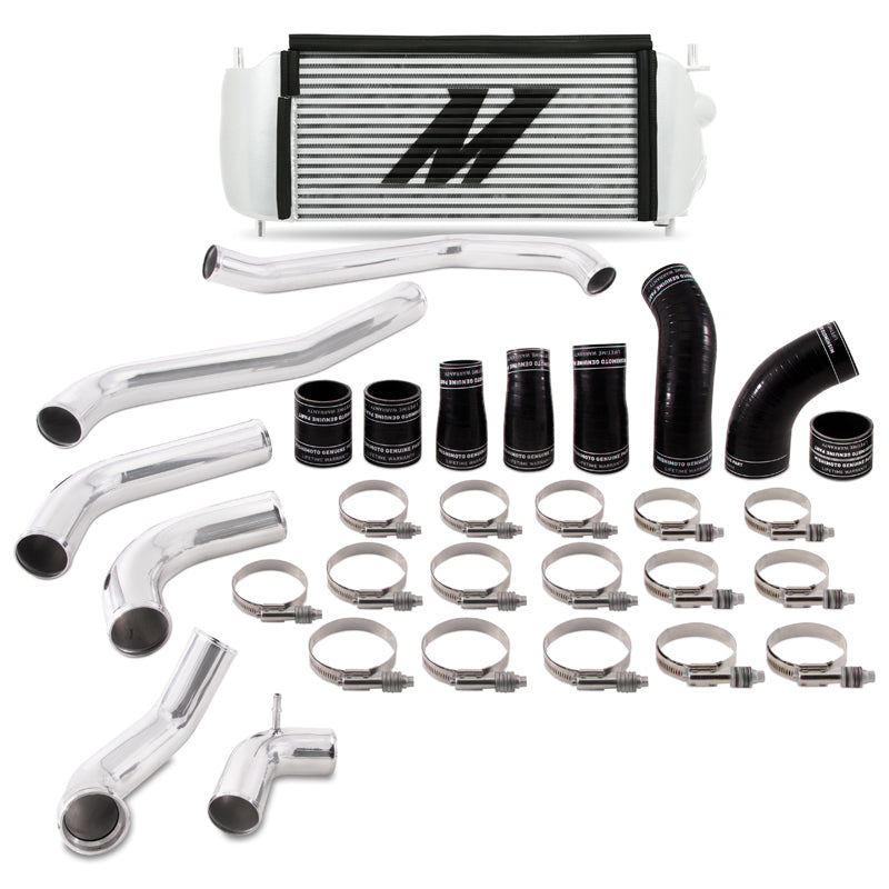 Load image into Gallery viewer, Mishimoto 2017+ Ford F150 3.5L EcoBoost Performance Intercooler Kit - Silver Cooler Polished Pipes
