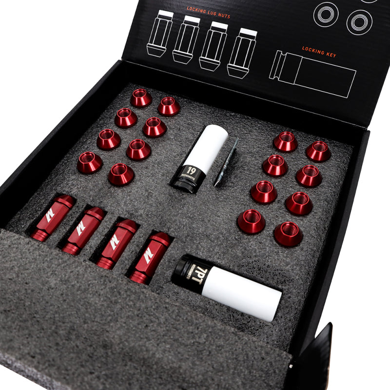 Load image into Gallery viewer, Mishimoto Aluminum Locking Lug Nuts M12x1.5 20pc Set Neo Chrome
