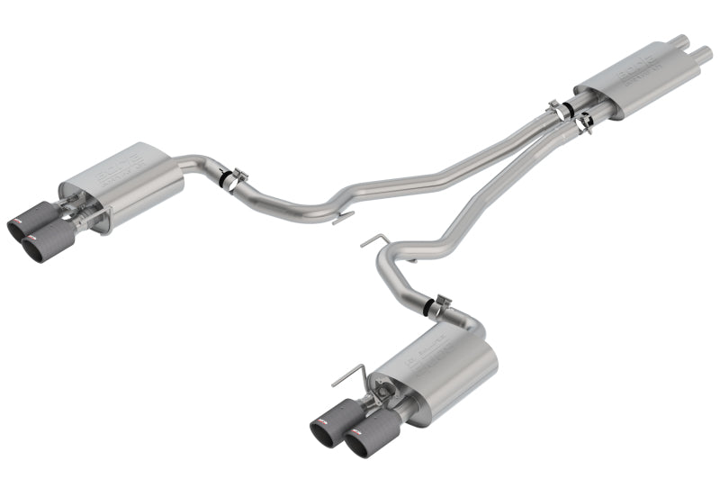 Load image into Gallery viewer, Borla 2018-2022 Ford Mustang GT Cat-Back Exhaust System Touring- Carbon Fiber Tips
