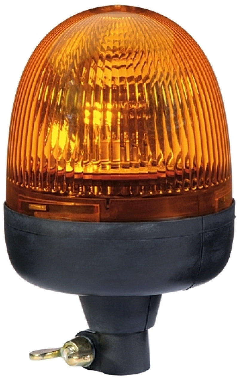 Load image into Gallery viewer, Hella Rota Compact 12V Amber Lens Beacon w/ Flexible Pole Mount
