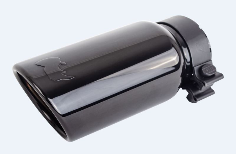 Load image into Gallery viewer, Go Rhino Exhaust Tip - Black Chrome - ID 3in x L 10in x OD 4in
