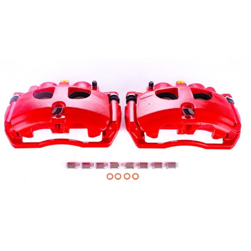 Load image into Gallery viewer, Power Stop 09-10 Dodge Ram 3500 Rear Red Calipers w/Brackets - Pair
