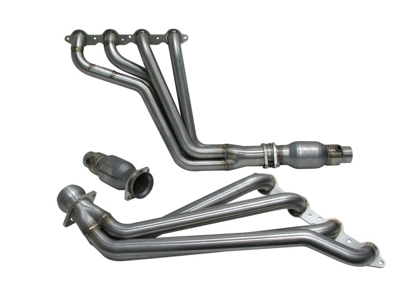 Load image into Gallery viewer, BBK 10-15 Camaro LS3 L99 Long Tube Exhaust Headers With Converters - 1-3/4 304 Stainless
