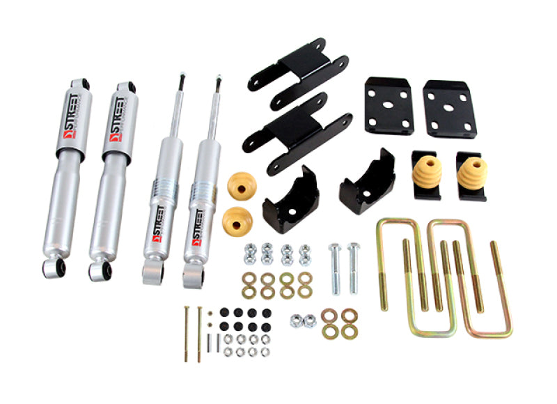 Load image into Gallery viewer, Belltech 2015 GM Colorado/Canyon Ext Cab Short Bed Lowering Kit w/ND II Shocks - 0-3in F/4in R Drop
