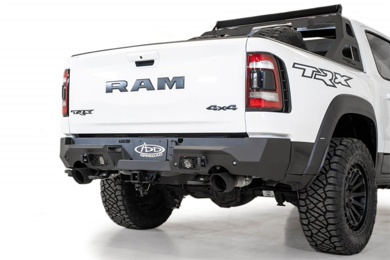 Load image into Gallery viewer, Addictive Desert Designs 2021 Dodge RAM 1500 TRX Stealth Fighter Rear Bumper - Hammer Black
