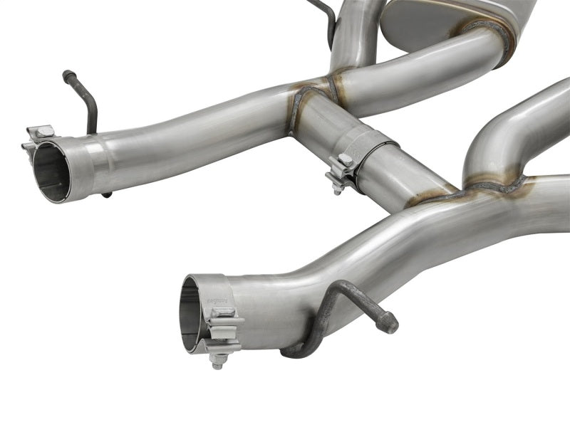 Load image into Gallery viewer, aFe MACHForce XP 3in 304 SS Axle-Back Dual Exhaust (NPP) w/ Polished Tips 16-17 Camaro SS V8-6.2L
