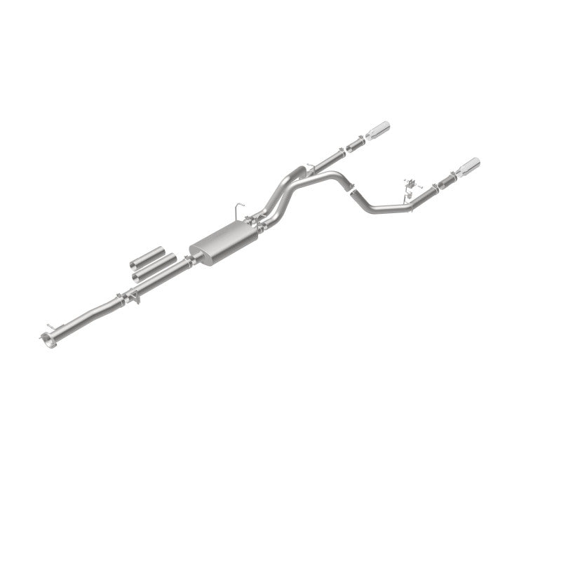Load image into Gallery viewer, MagnaFlow Stainless Cat-Back Exhaust 2015 Chevy Silverado 2500HD 6.0L Dual Split Rear Exit 4in
