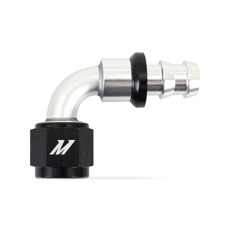 Load image into Gallery viewer, Mishimoto 90 Degree Push Lock Fitting - 8AN
