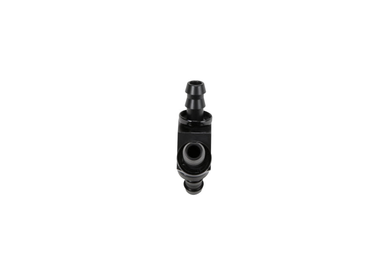 Load image into Gallery viewer, Fleece Performance Universal 3/8in Aluminum Y Barbed Fitting (For -6 Pushlock Hose) - Black Anodized
