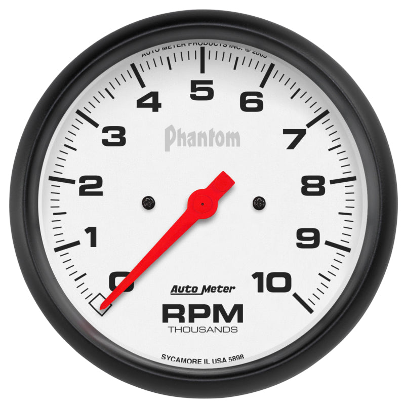 Load image into Gallery viewer, Autometer Phantom 5in 10000 RPM In-Dash Electronic Single Range Tachometer
