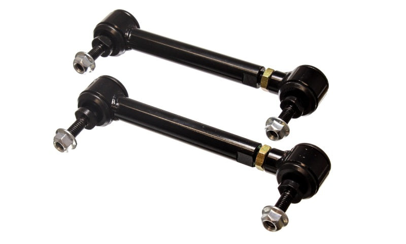 Load image into Gallery viewer, Energy Suspension Universal Black 6-3/4in-7-3/4in inAin Range Pivot Style End Link Set
