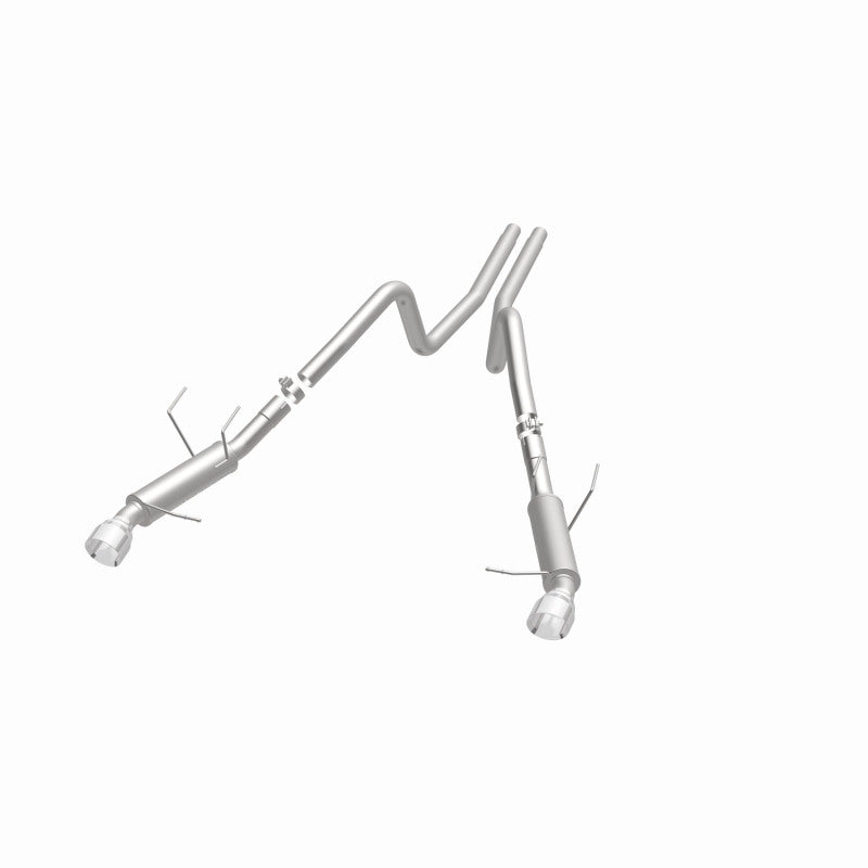 Load image into Gallery viewer, Magnaflow 2014 Ford Mustang V6 3.7L Comp Series Dual Split Rear Polished Stainless C/B Perf Exhaust
