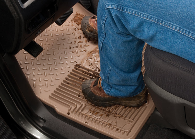 Load image into Gallery viewer, Husky Liners 07-12 GM Silverado/Sierra/Tahoe/Yukon/Escalade Heavy Duty Black Front Floor Mats
