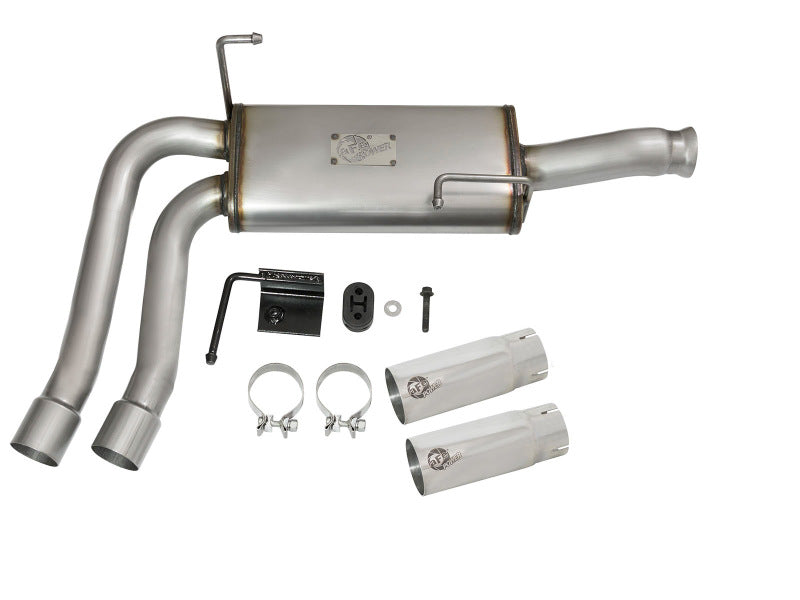 Load image into Gallery viewer, aFe Rebel Series CB Middle-Side Exit SS Exhaust w/ Polished Tips 09-16 GM Silverado/Sierra V6/V8
