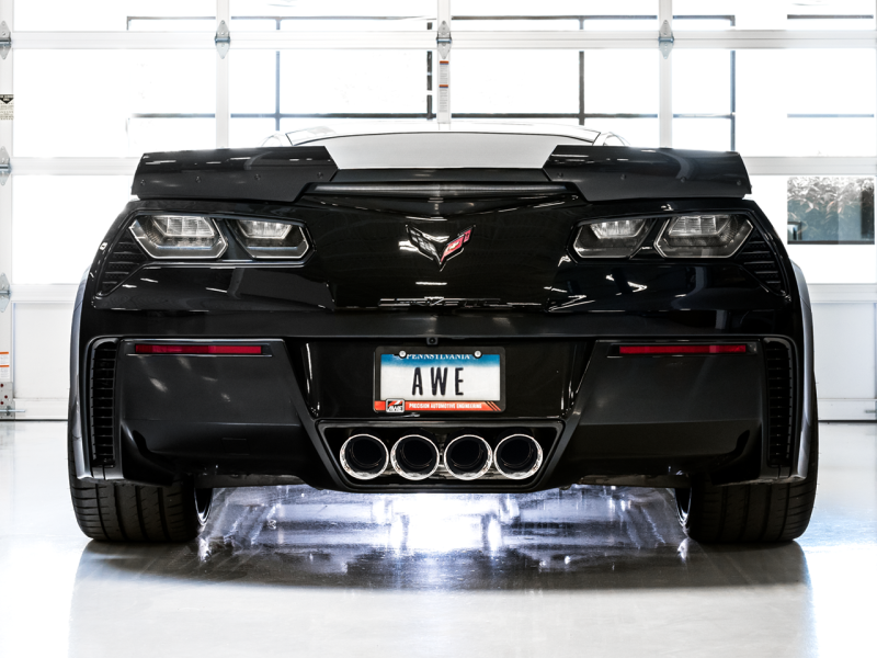 Load image into Gallery viewer, AWE Tuning 14-19 Chevy Corvette C7 Z06/ZR1 (w/AFM) Track Edition Axle-Back Exhaust w/Chrome Tips
