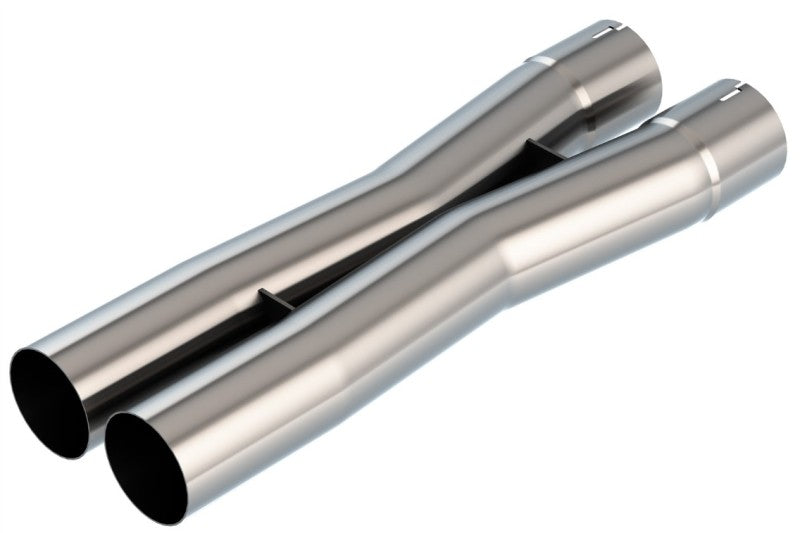 Load image into Gallery viewer, Borla 2.75in Universal X-Pipe 3.66in Inlet Centerline 4.05in Outlet Centerline 26.98in OAL

