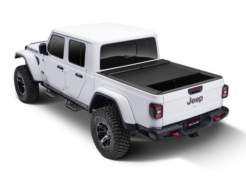 Load image into Gallery viewer, Roll-N-Lock 2020 Jeep Gladiator 5ft bed (w/ Trail Rail System) M-Series Retractable Tonneau Cover
