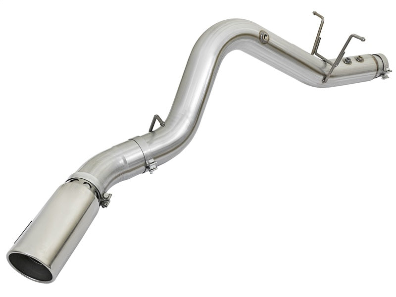 Load image into Gallery viewer, aFe ATLAS 5in DPF-Back Aluminized Steel Exhaust System w/Polished Tips 2017 GM Duramax 6.6L (td) L5P
