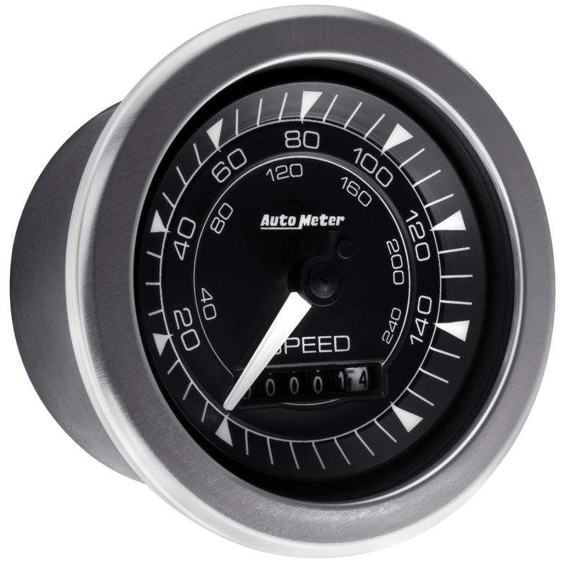 Load image into Gallery viewer, Autometer Chrono 3-3/8in 160MPH Electric Programmable Speedometer Gauge
