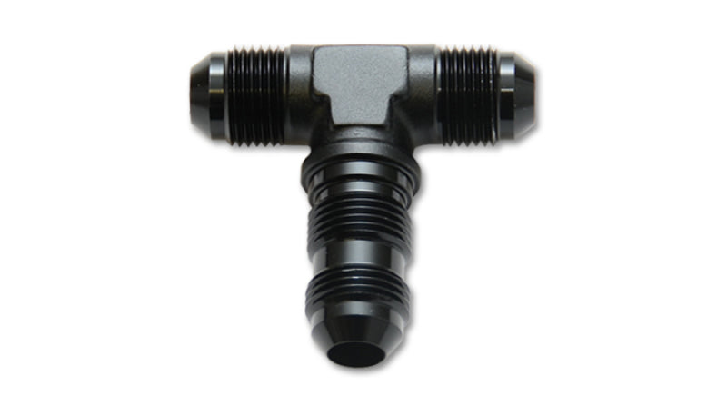 Load image into Gallery viewer, Vibrant -6AN Bulkhead Adapter Tee Fitting - Anodized Black Only
