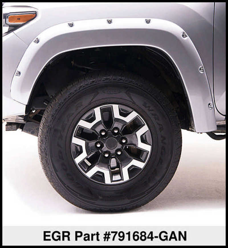 Load image into Gallery viewer, EGR 15+ GMC Sierra HD Bolt-On Look Color Match Fender Flares - Set - FF Switchblade Silver
