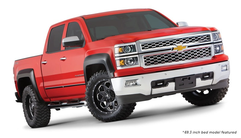 Load image into Gallery viewer, Bushwacker 15-18 Chevy Silverado 2500 HD Fleetside Extend-A-Fender Style Flares 4pc - Black
