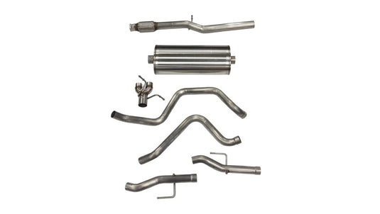 Corsa 2019-2025 Chevy Silverado 5.3L Crew Cab 3in Cat-Back Dual Rear Exit w/ Polished Tip
