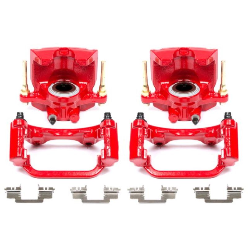 Load image into Gallery viewer, Power Stop 07-16 Cadillac Escalade Rear Red Calipers w/Brackets - Pair

