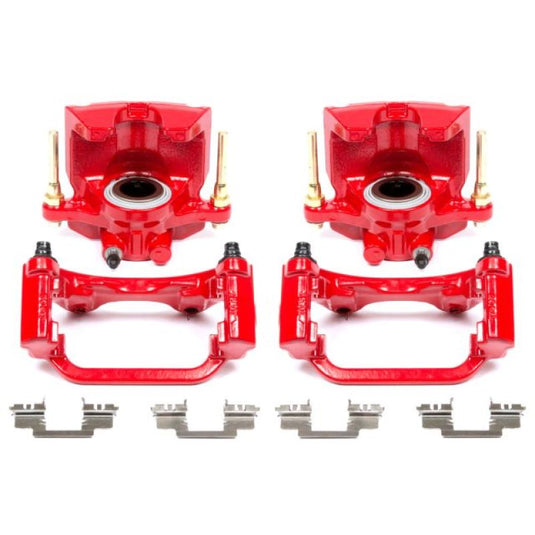 Power Stop 07-16 Cadillac Escalade Rear Red Calipers w/Brackets - Pair