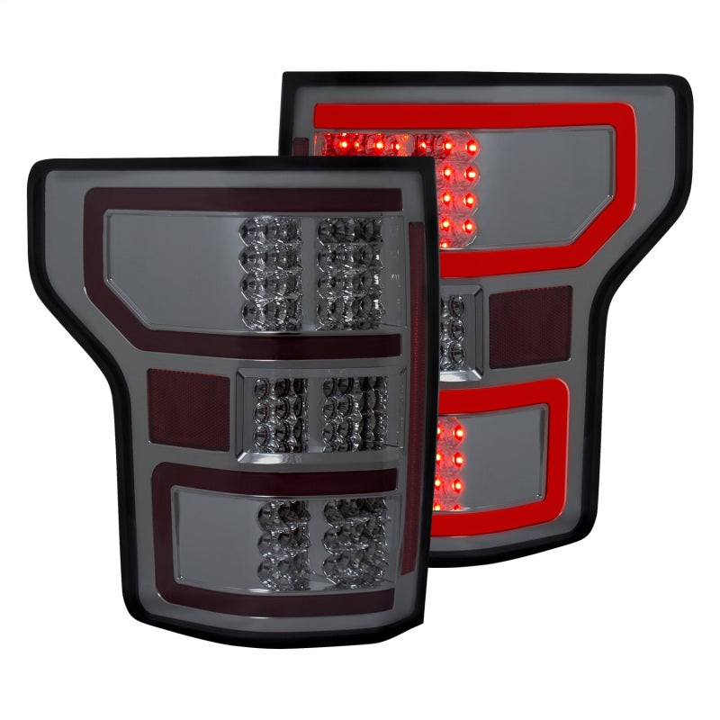 Load image into Gallery viewer, ANZO 18-19 Ford F-150 LED Taillights Smoke
