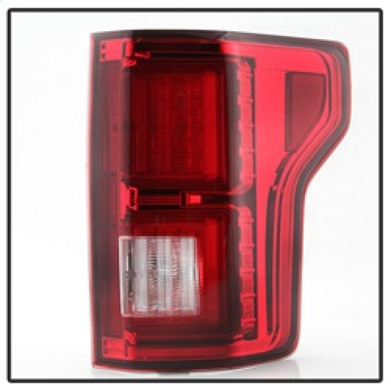 Load image into Gallery viewer, Spyder Ford F150 2015-2017 Light Bar LED Tail Lights - Red Clear ALT-YD-FF15015-LBLED-RC
