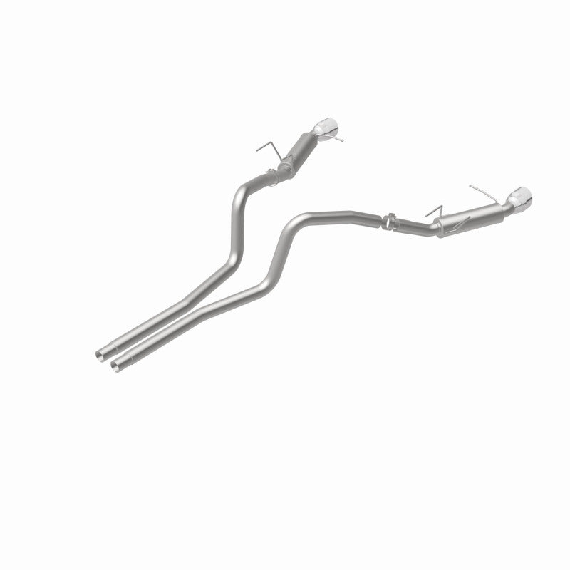 Load image into Gallery viewer, Magnaflow 2014 Ford Mustang V6 3.7L Comp Series Dual Split Rear Polished Stainless C/B Perf Exhaust

