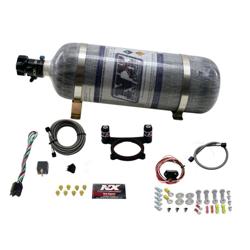 Load image into Gallery viewer, Nitrous Express 11-15 Ford Mustang GT 5.0L Coyote 4 Valve Nitrous Plate Kit (50-200HP) w/Comp Bottle
