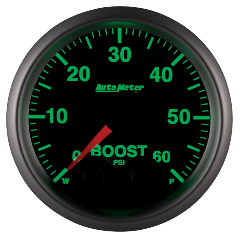 Load image into Gallery viewer, Autometer Elite 52mm 0-60 PSI Boost Peak &amp; Warn w/ Electronic Control Gauge
