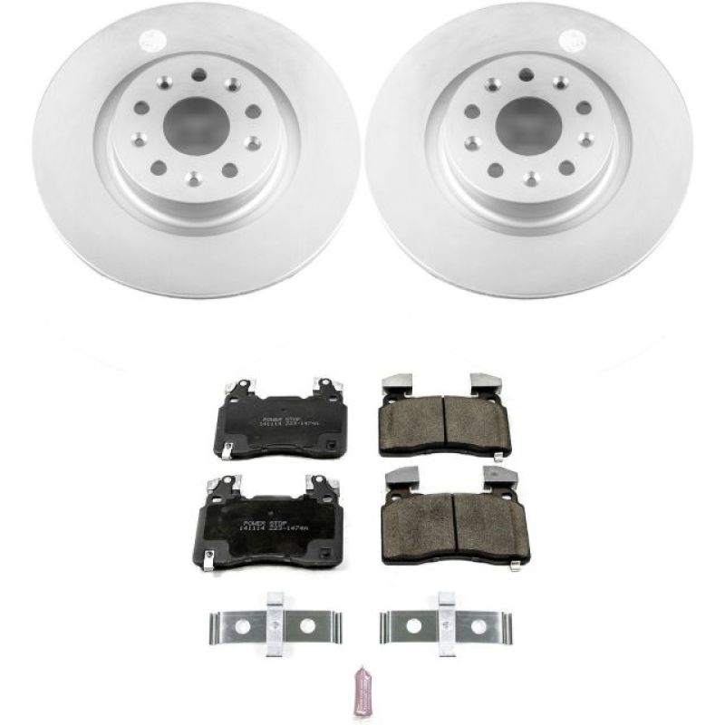 Load image into Gallery viewer, Power Stop 16-18 Cadillac CT6 Front Z17 Evolution Geomet Coated Brake Kit
