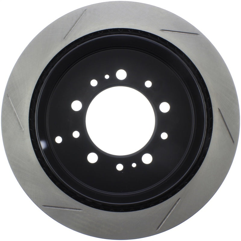 Load image into Gallery viewer, StopTech Sport Slot 08-13 Lexus LX450/470/570 / 07-12 Toyota Tundra Slotted Left Rear CRYO Rotor

