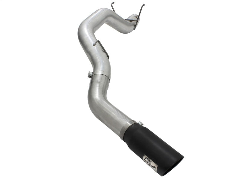 Load image into Gallery viewer, aFe MACHForce XP 5in DPF-Back SS Exhaust Dodge RAM 13-14 6.7L (td) Mega Cab w/ Black Tip

