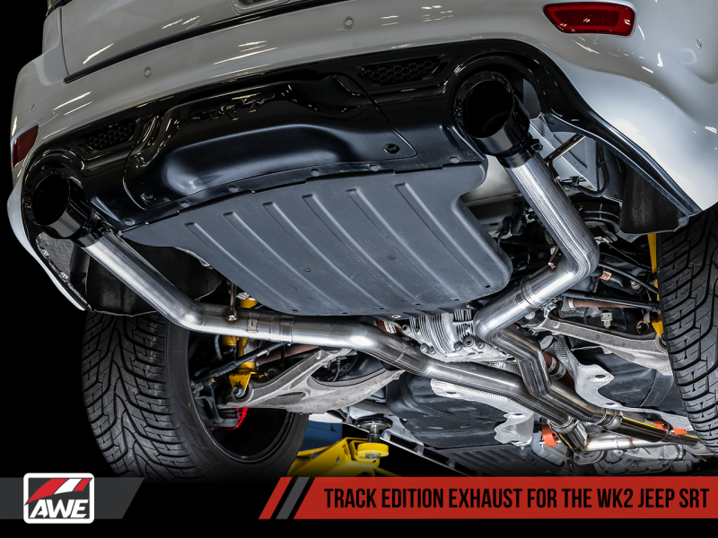 Load image into Gallery viewer, AWE Tuning 2020 Jeep Grand Cherokee SRT Track Edition Exhaust - Diamond Black Tips
