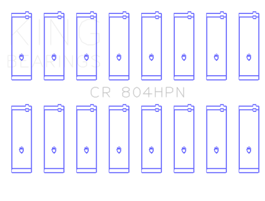 King Engine Bearings Ford 260CI / 289CI / 302 5.0L Windsor Connecting Rod Bearing Set (Size STDX)