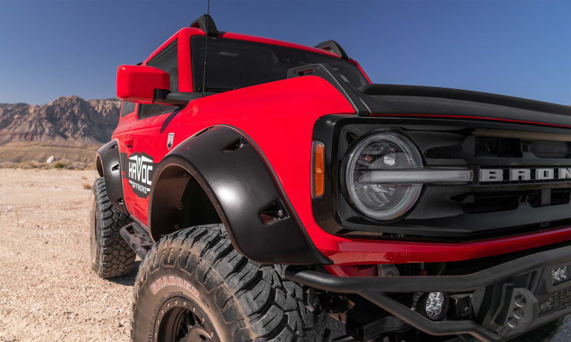Load image into Gallery viewer, Bushwacker 21-22 Ford Bronco (2 Door) Pocket Style Fender Flares - 4pc Smooth
