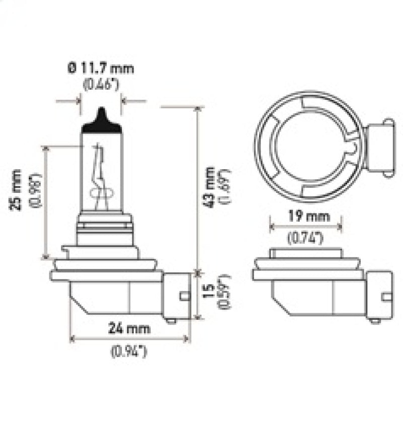 Load image into Gallery viewer, Hella H11 12V 55W Xenon White XB Bulb (Pair)
