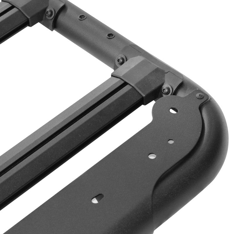 Load image into Gallery viewer, Go Rhino SRM 500 Flat Rack 35in. - Tex. Blk (Incl. Clamps - Mounts to Many Styles of Cross Bars)
