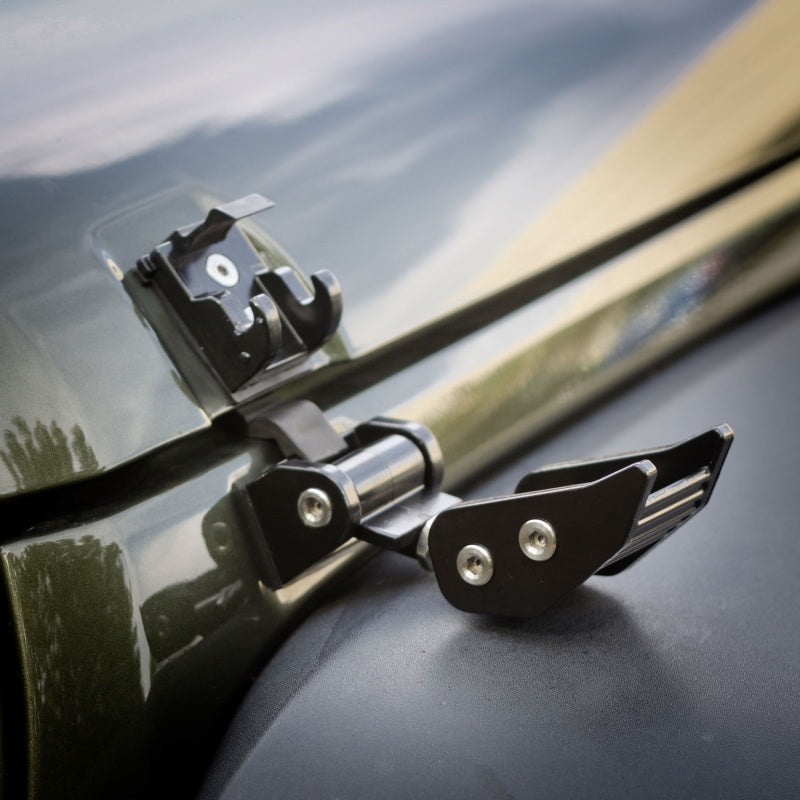 Load image into Gallery viewer, Rugged Ridge 07-18 Jeep Wrangler JK Black Hood Catches
