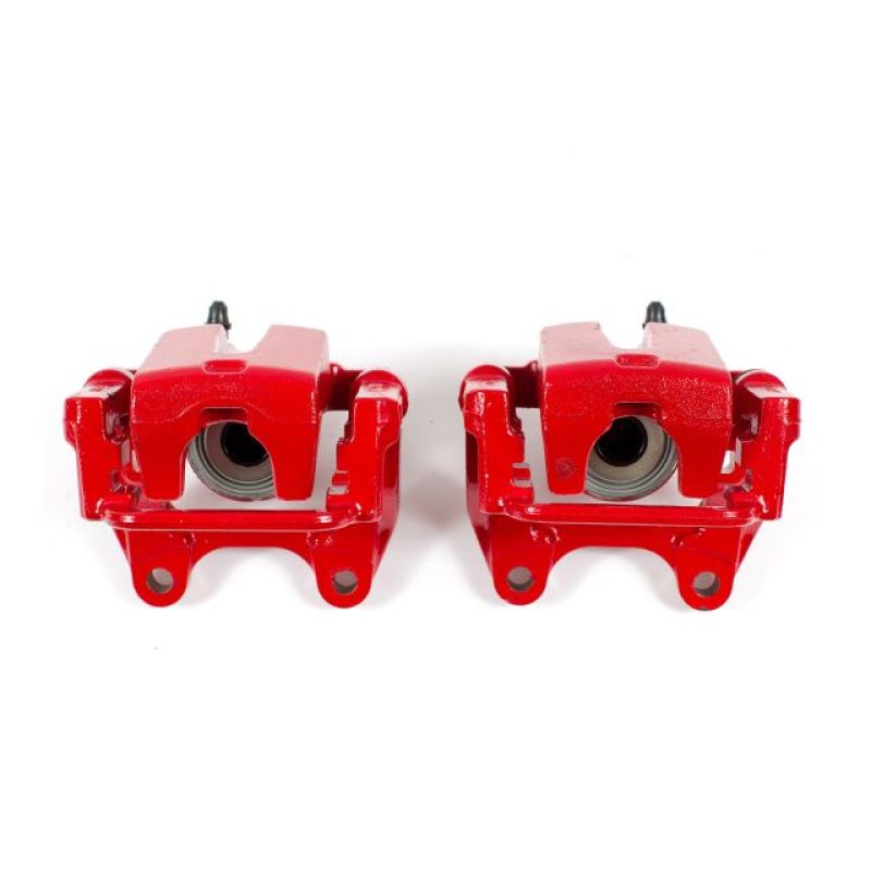Load image into Gallery viewer, Power Stop 09-10 Dodge Challenger Rear Red Calipers w/Brackets - Pair
