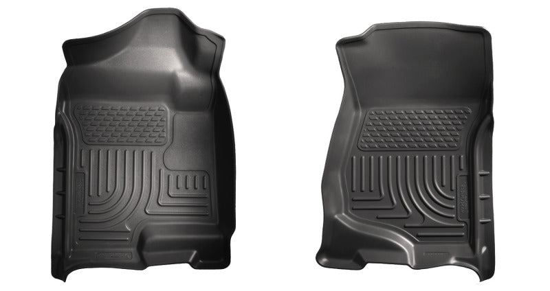 Load image into Gallery viewer, Husky Liners 07-14 Cadillac Escalade ESV/EXT Weatherbeater Black Front Floor Liners
