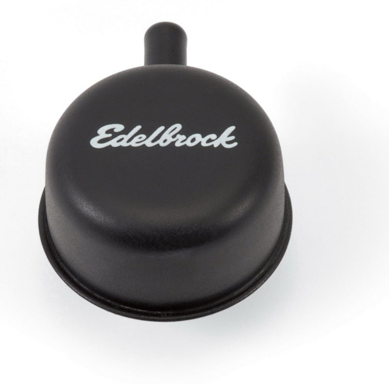 Load image into Gallery viewer, Edelbrock Round Cap w/ Nipple Black
